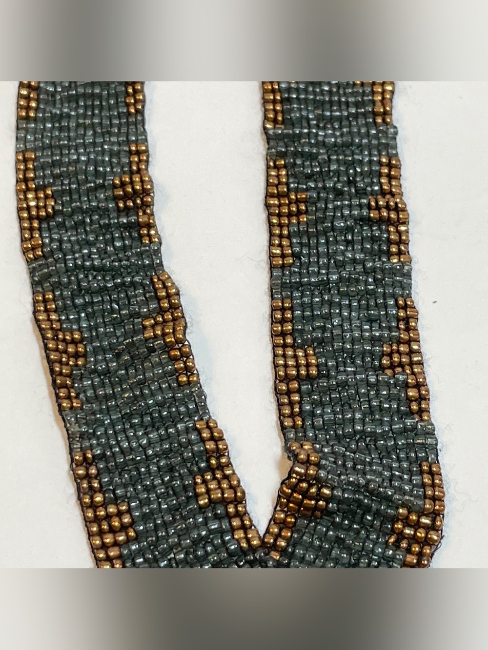 Pre-owned Boho Style Multi-strand Multi-color Seed Bead Necklace - Black Coppery - Picture 6 of 15